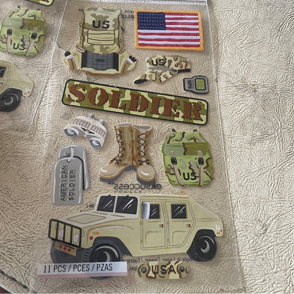 USArmy Scrapbook Stickers - Picture 2 of 2